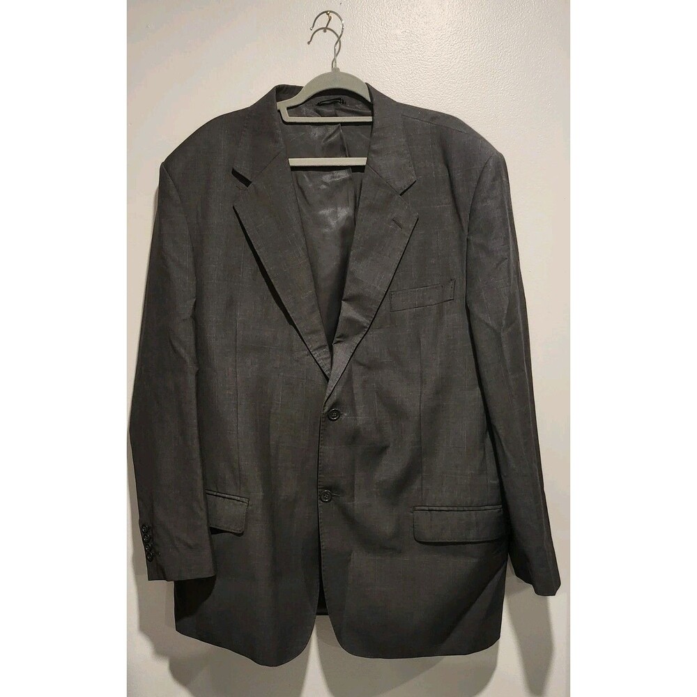 Sartoria Menchetti/Lanerossi Men's 46R Charcoal Gray Wool Jacket Made in Italy